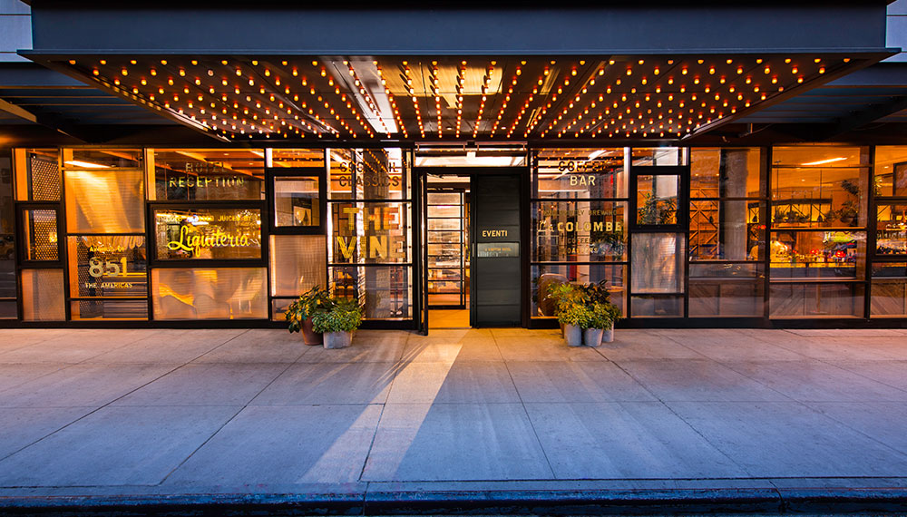 Kimpton Hotel Eventi front entrance façade